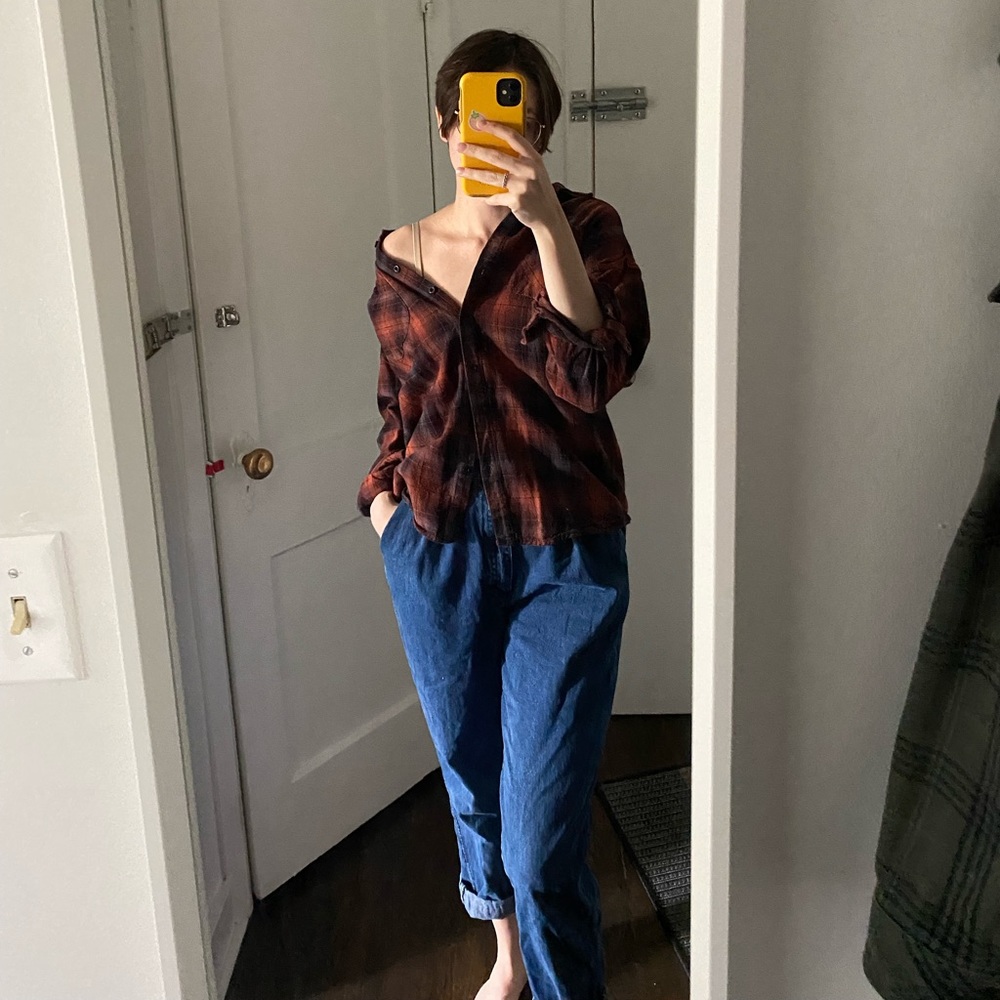 Plaid button up